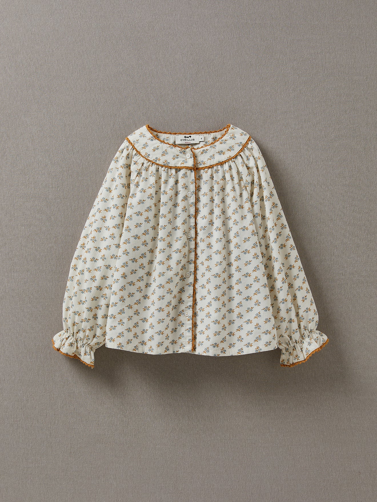 Blouse en velours Fille imprimé Kate