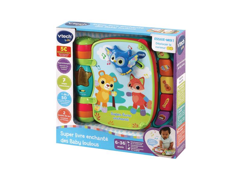 Vtech Musikspielzeug Livre enchanté des Baby loulous bleu - Lädt zum Spielen, Zuhören und Mitsingen ein