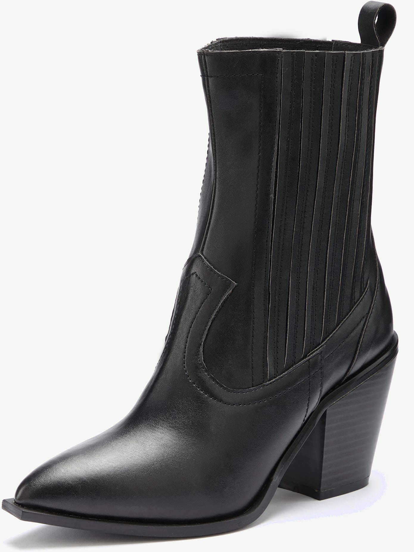 Bottines cowboy look bottes de cowboy tendance avec talon bottier confortable