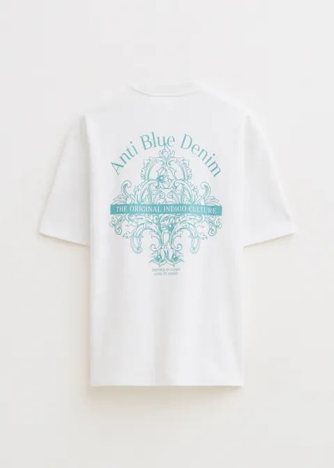 T-shirt met print logo wit (WIT)