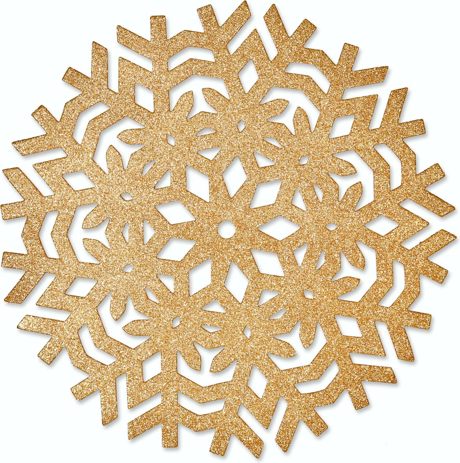 Unique living placemat Ice goud D 38 H 38 cm