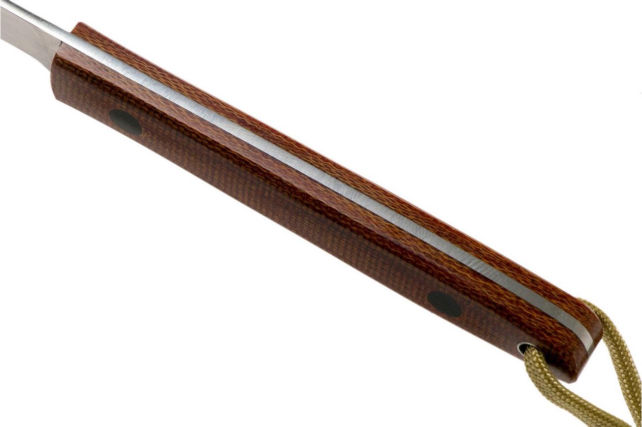 Ohta OFB SS 75 Natural Canvas Micarta vaststaand mes