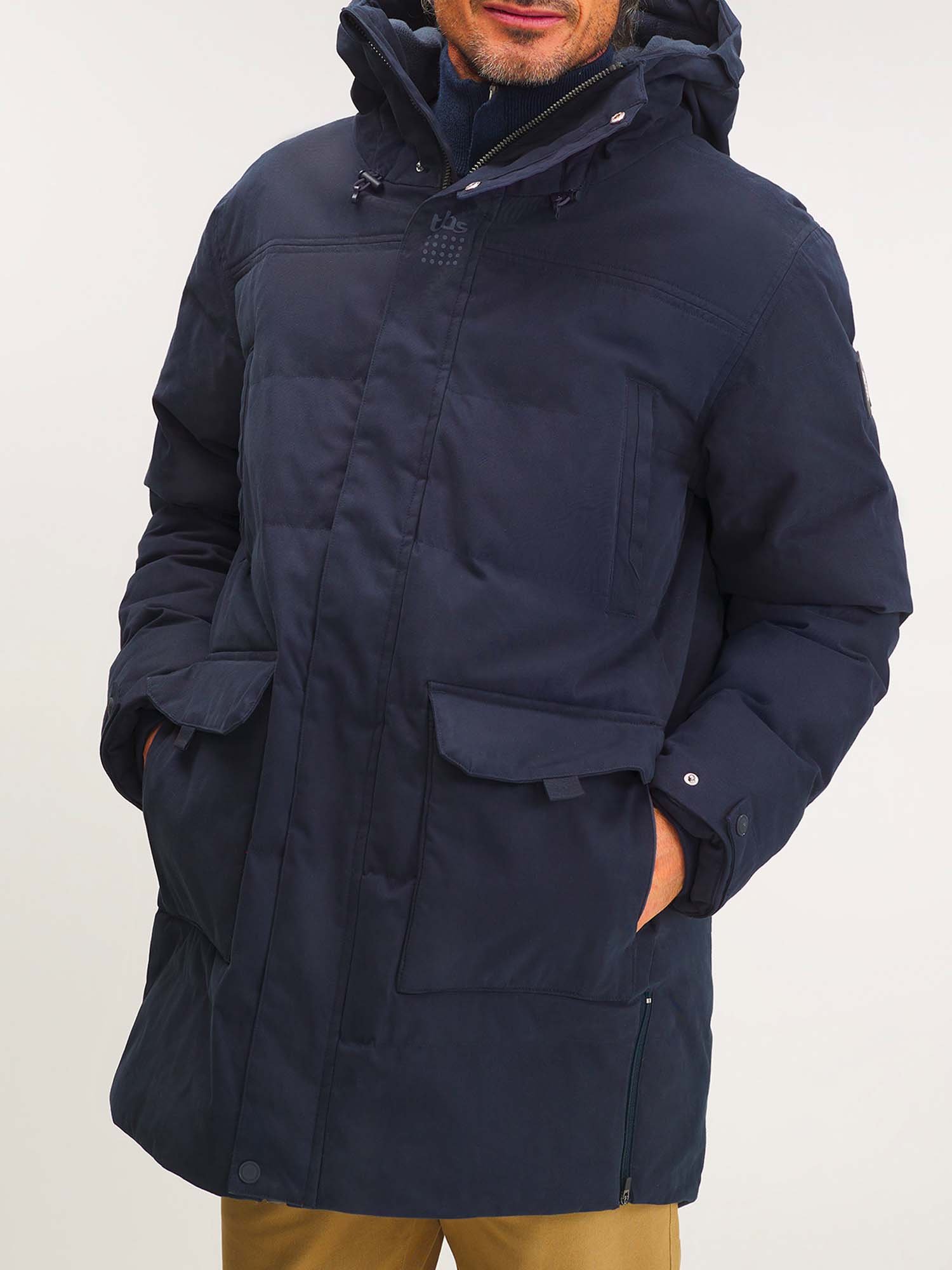 Manteau Homme Imperméable et Chaud Marine