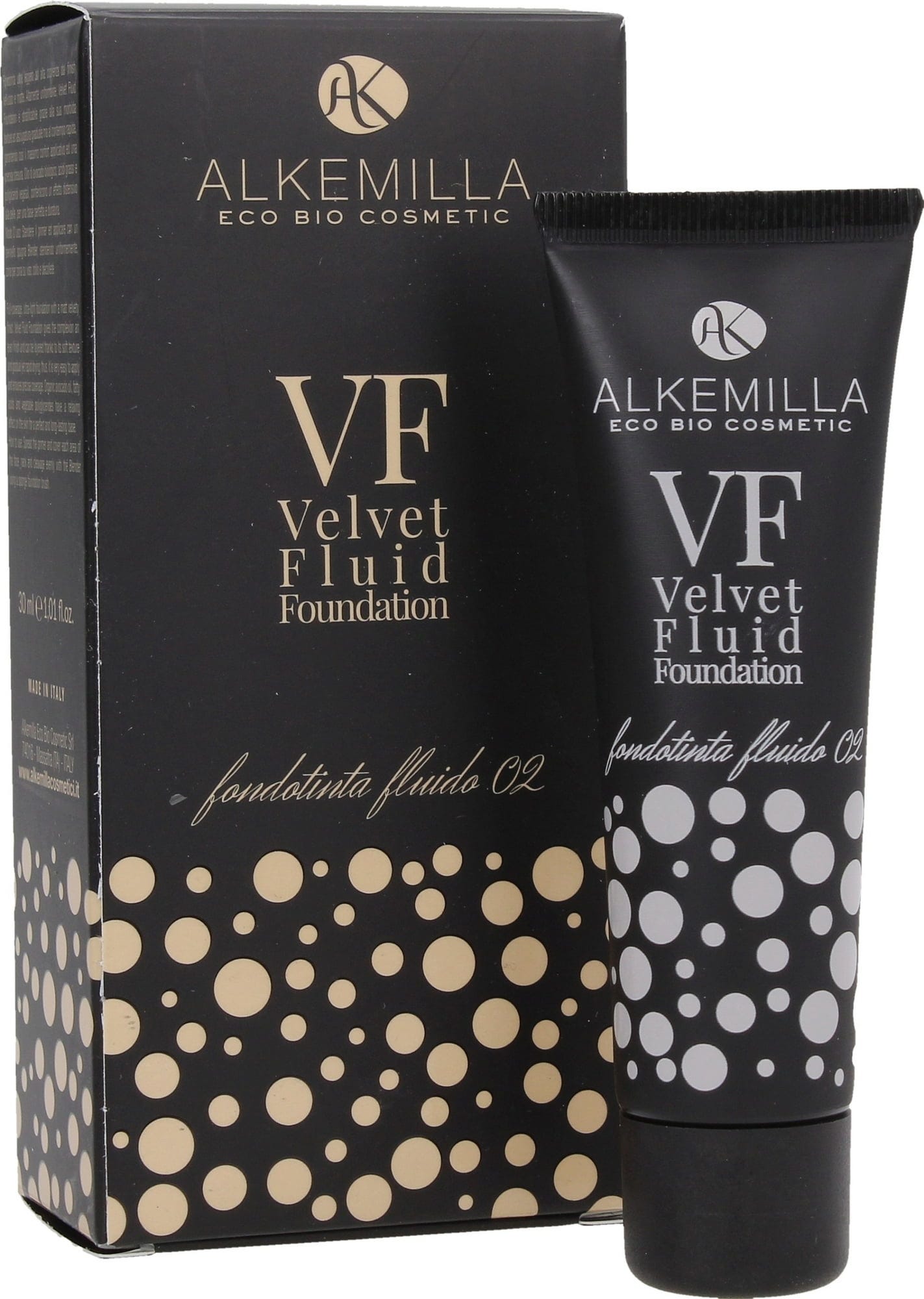 Alkemilla Eco Bio Cosmetic  Velvet Fluid Foundation, 02 (30 ml)