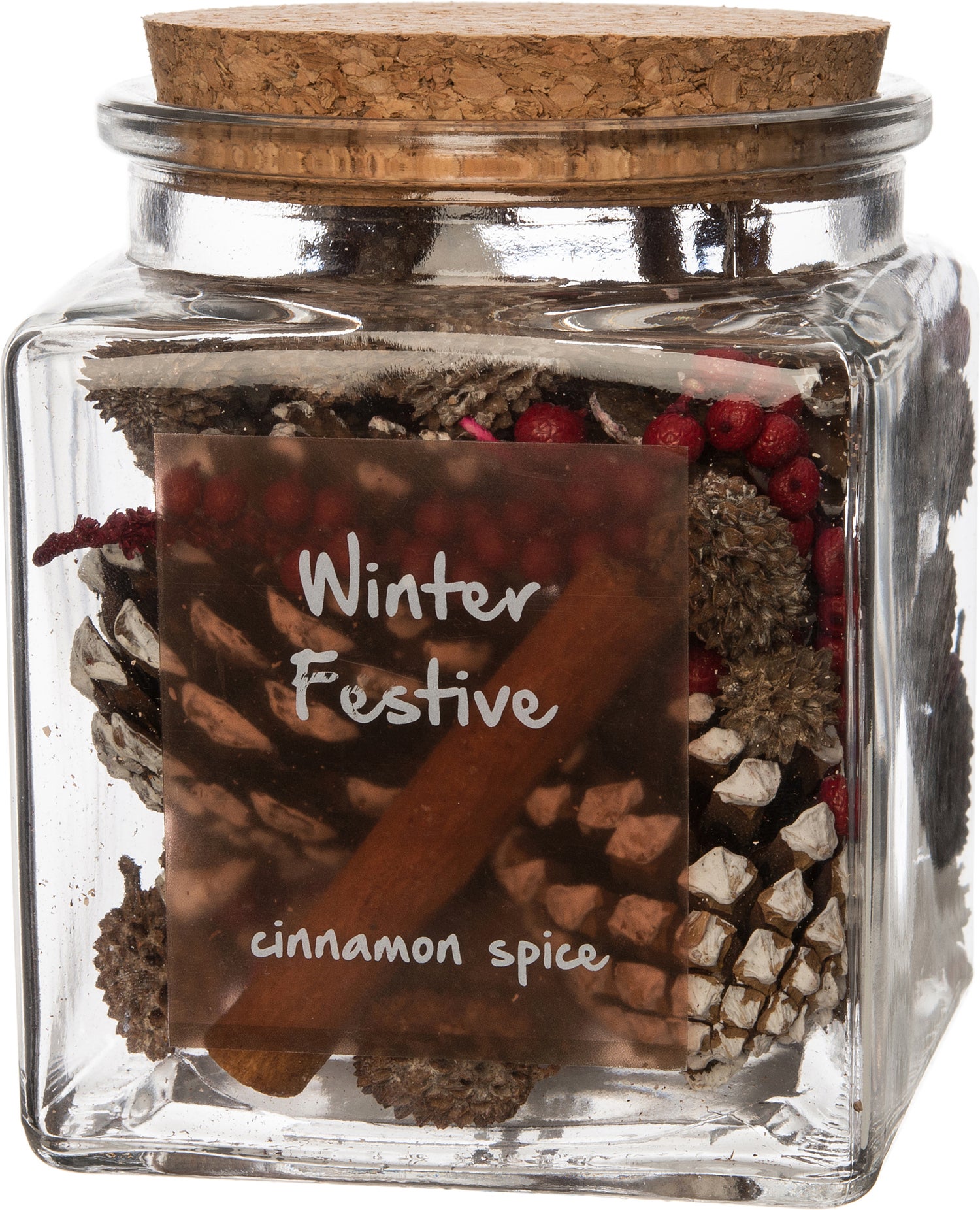 Intratuin geurverspreider Winter Festive kaneel 10 x 10 x 12 cm