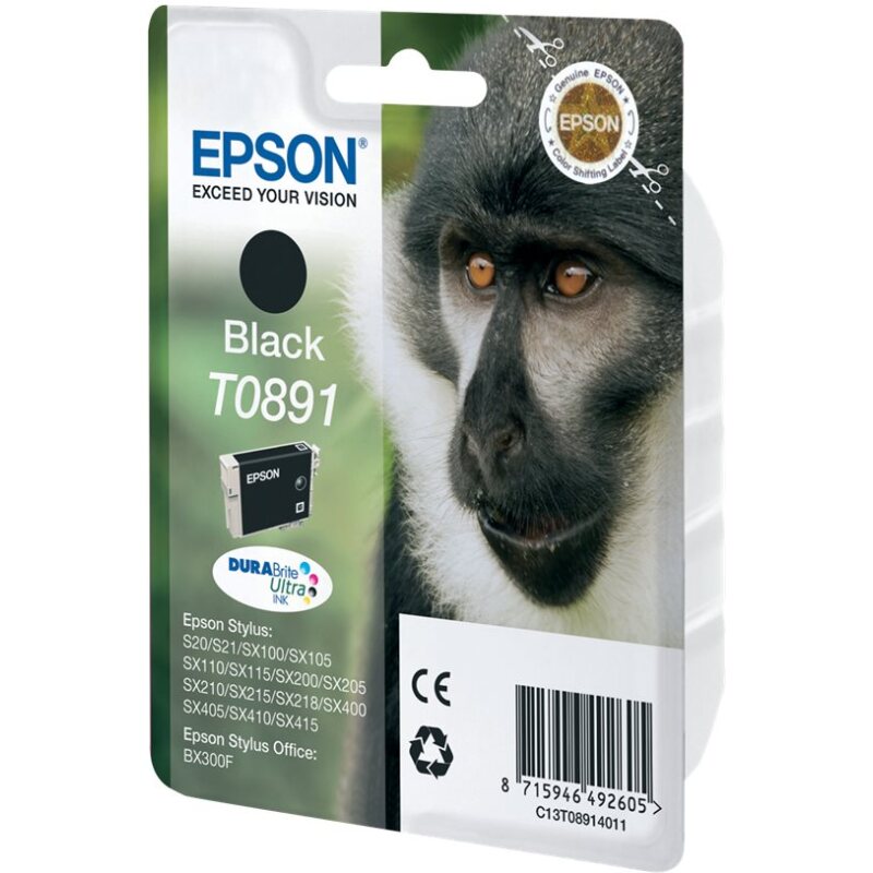 Epson Monkey Encre noire DURABrite Ultra Singe T0891