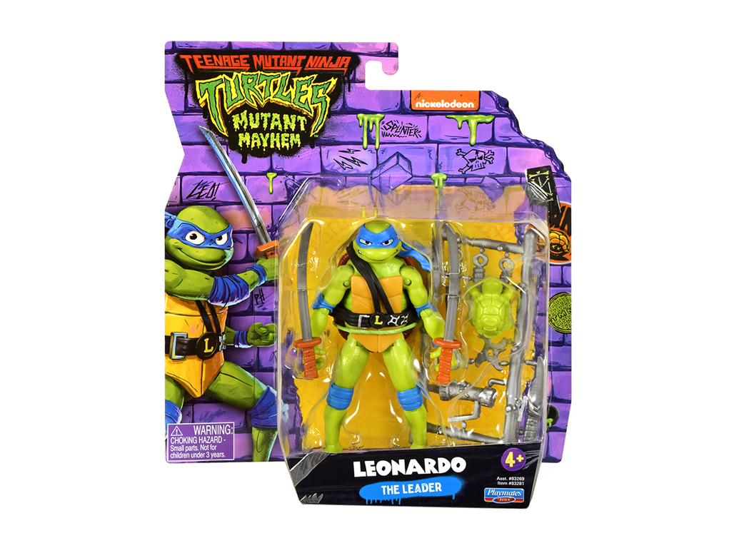 FIGURA BÁSICA TARTARUGAS NINJA MODELOS SORTIDOS