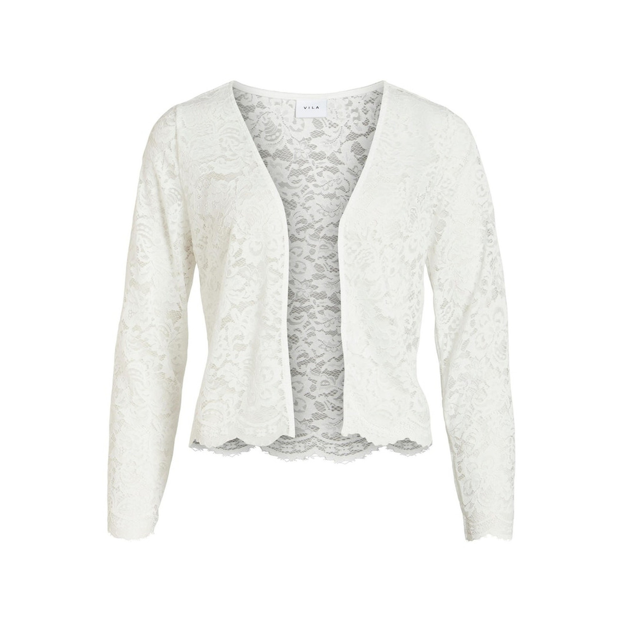 Vila VIESTEA LACE L/S COVER UP/BM/D