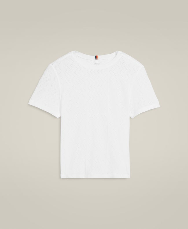 Center Court Pointelle T-Shirt