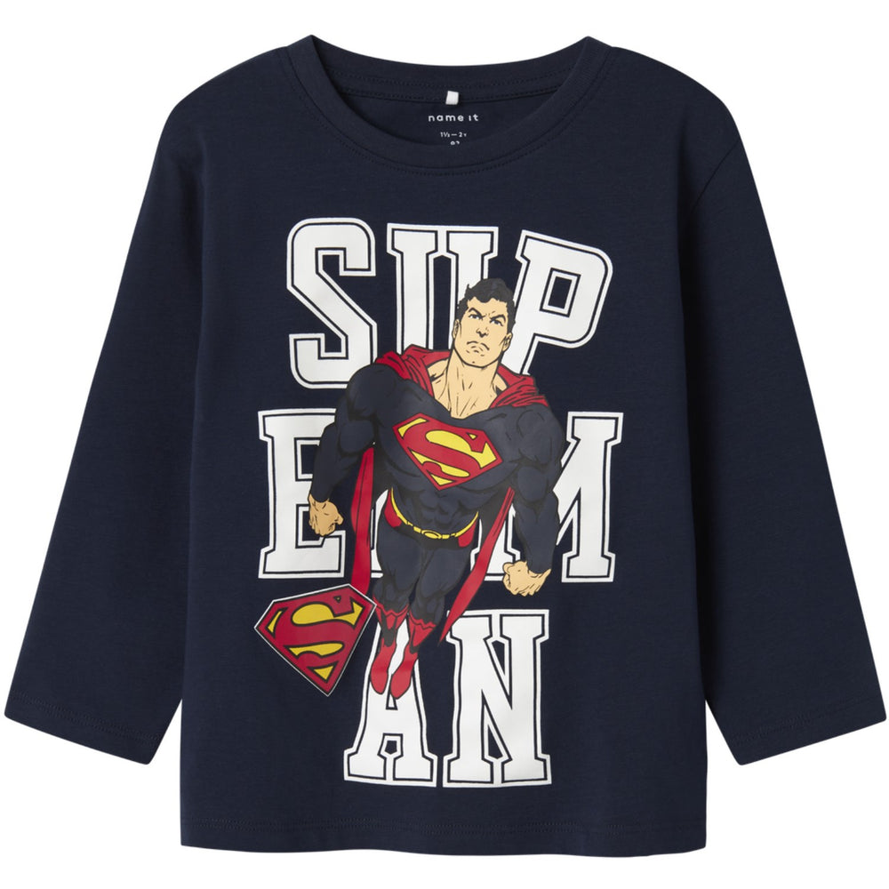 Køb Name It Navy Blazer Nmmjunes Superman Nreg Ls Top Wab