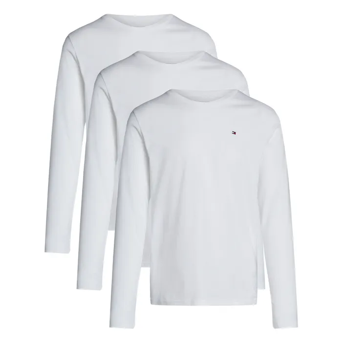 Tommy Hilfiger Signature Cotton Essentials LS Shirts Heren (3-pack)
