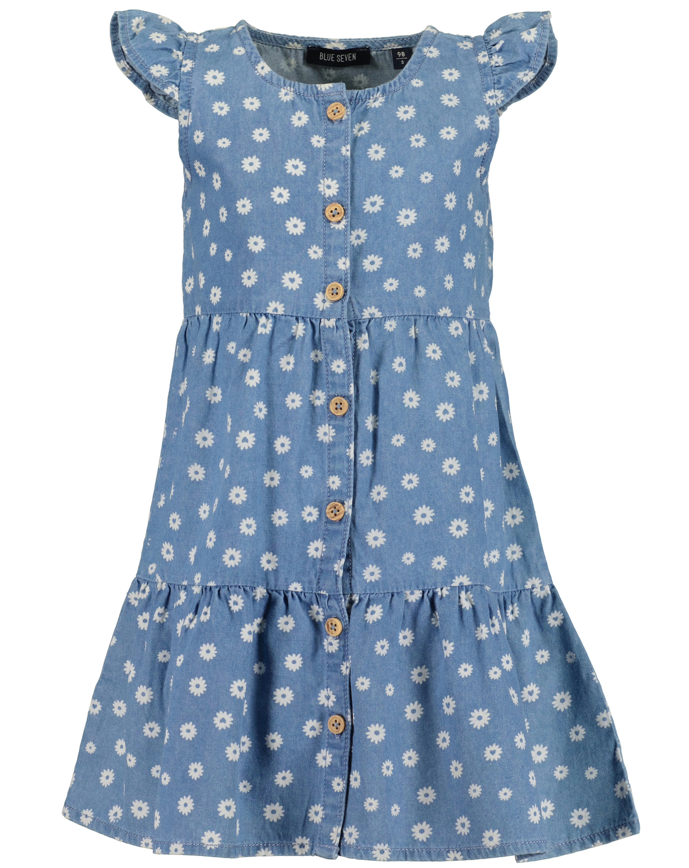 Kleid MARGUERITE ärmellos in jeansblau