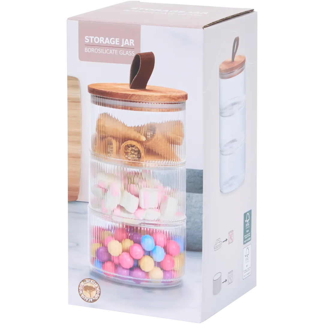 Pots de rangement empilables