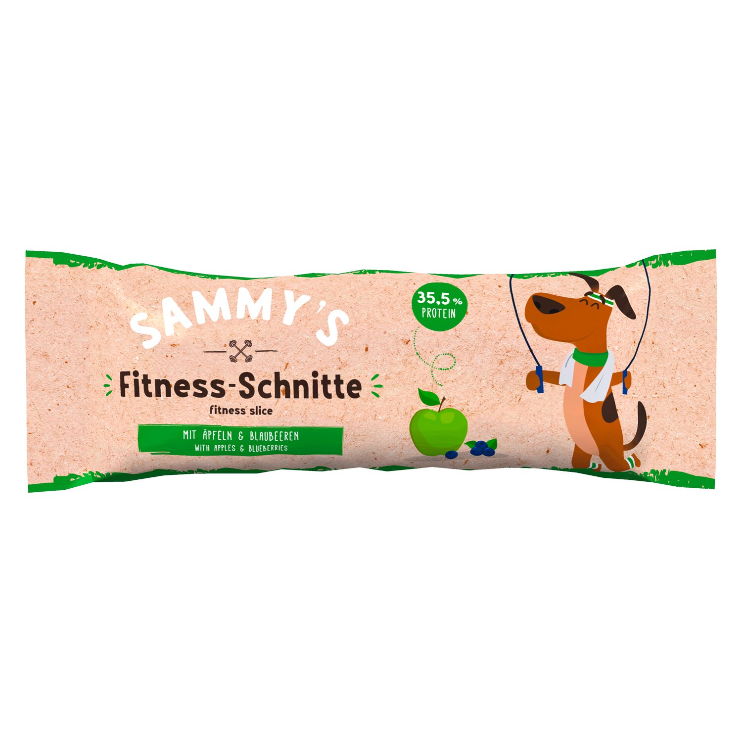 bosch Sammy&039;s Fitness-Schnitte - 25 g - Apfel