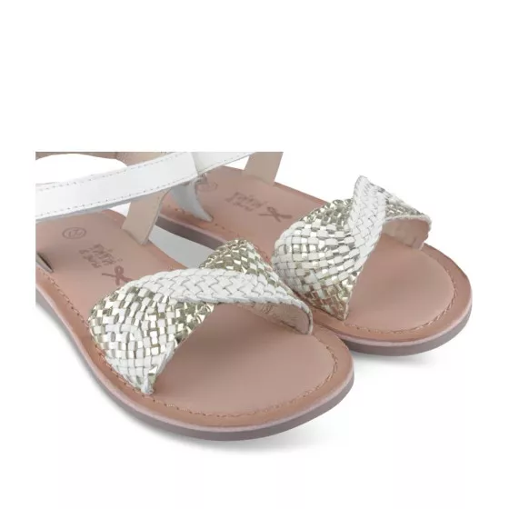 Sandales BLANC NINI & GIRLS CUIR