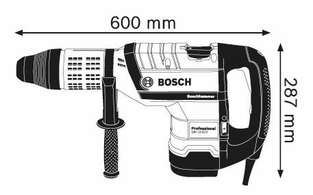 Bosch GBH 12-52 D Boorhamer in Koffer - 0611266100