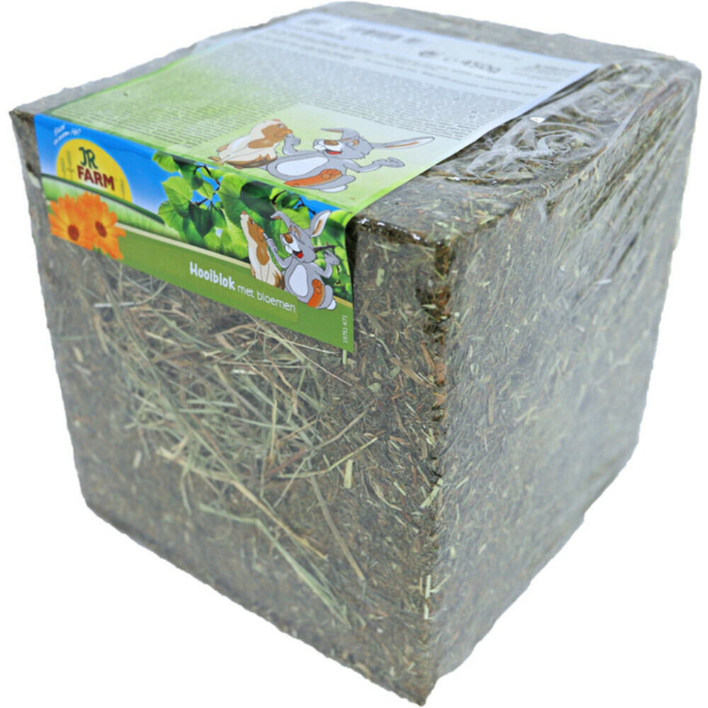 JR Farm Hooiblok met Bloemen450 gr