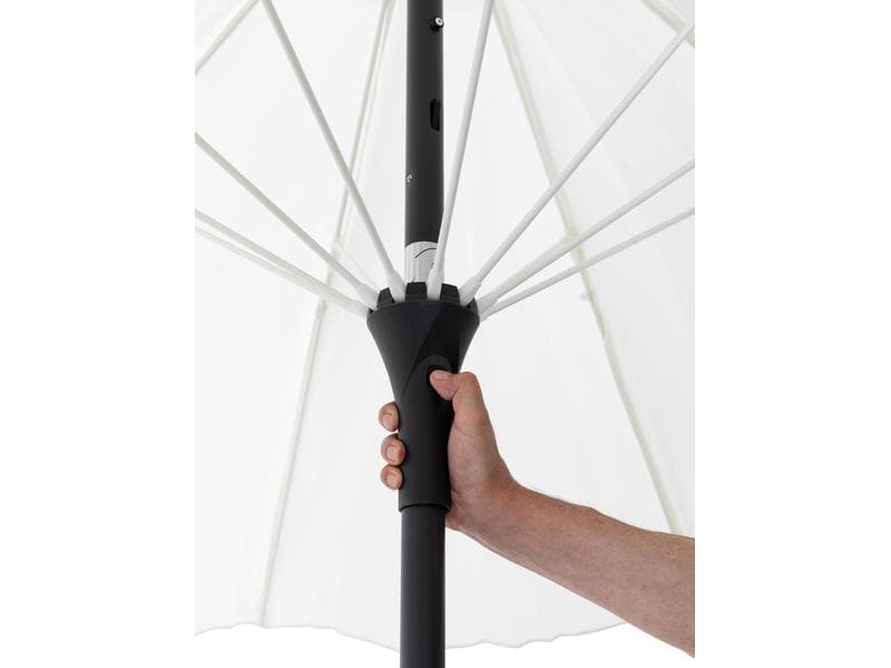 COCON Sonnenschirm TR-004, Ø 270 cm, Push-up, Nature Must-Have an heissen Sommertagen