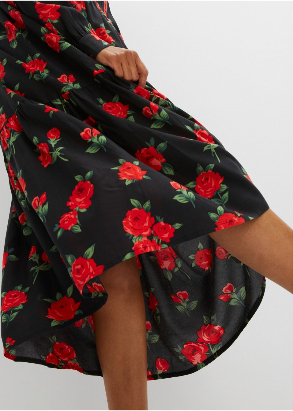 Robe midi à imprimé floral