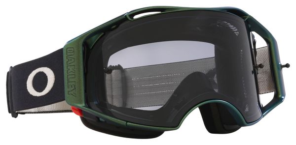 Masque Oakley Airbrake MTB Black Green / Light Grey / Ref : OO7107-27
