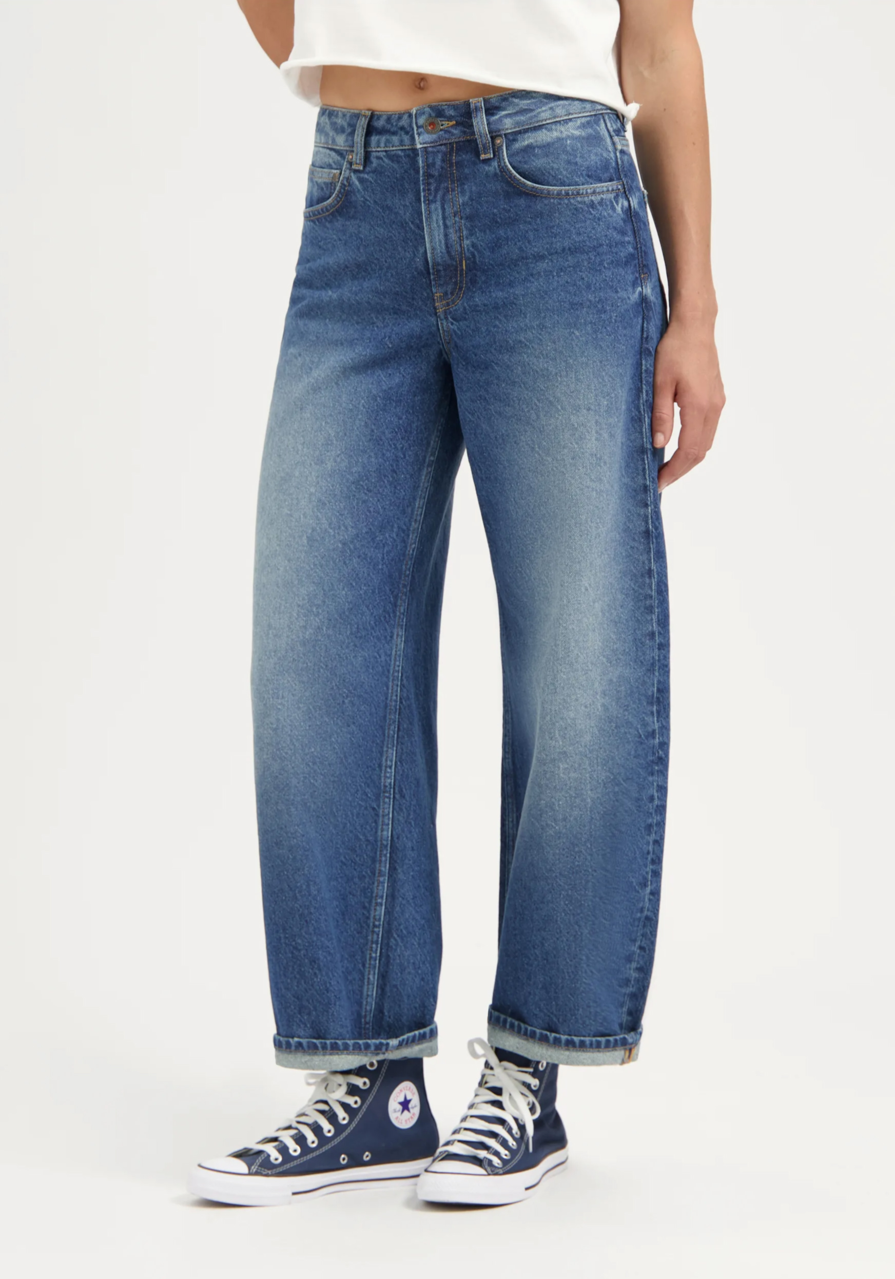 Kuyichi Damen-Jeans Lucy Loose Atlantic Ocean