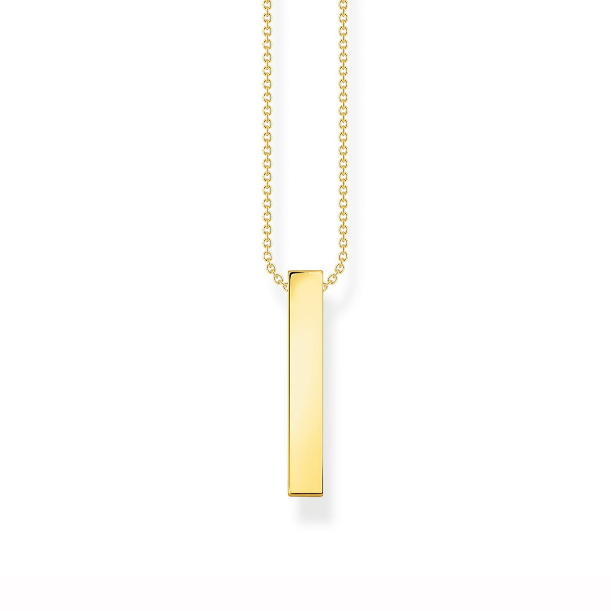 Collier Thomas Sabo argent doré oxydes arc-en-ciel