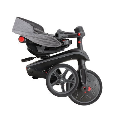 Globber Trehjulssykkel Explorer Sammenleggbar 4-in-1, Svart/Grå