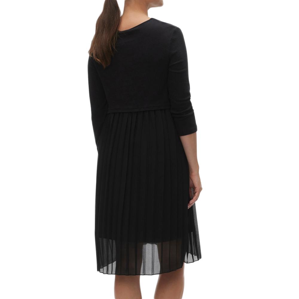 Mamalicious Robe de Grossesse et Allaitement Noire Femme Mamalicious Raina