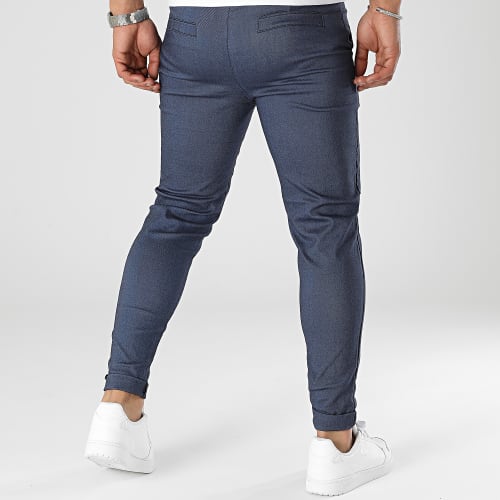 Lot De 2 Pantalons Chino Bleu Denim