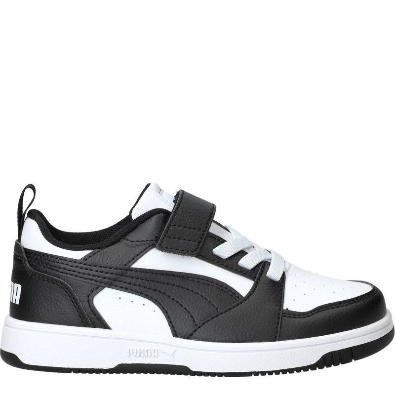 Puma Rebound V6 Lo Sneakers Zwart Jongens