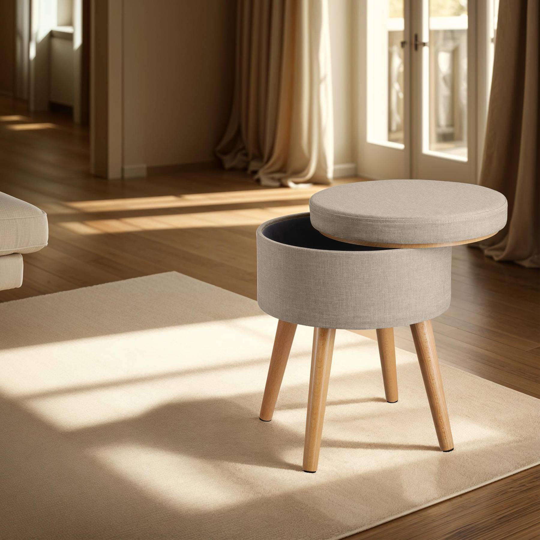 Sitzhocker mit Stauraum Yara