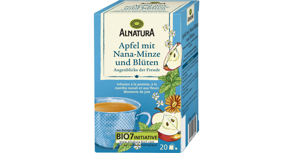 Alnatura Bio Augenblick der Freude Apfel-Nana-Minze-Blüten