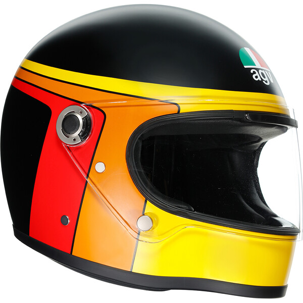 AGV - Casque X3000 Gasoline Noir Mat / Jaune / Orange / Rouge