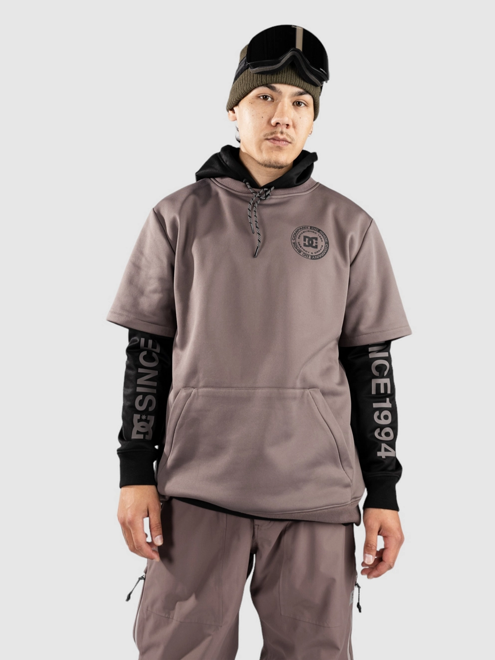 DC Dryden Shred Hoodie plum truffle