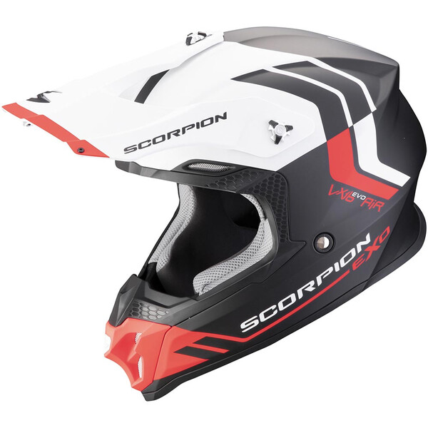 Scorpion - Casque VX-16 Evo Air Fusion Noir Mat / Blanc / Rouge