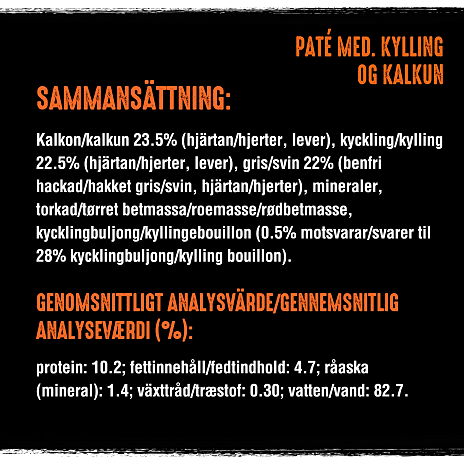 Paté m. kylling og kalkun