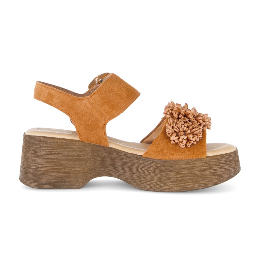 Sandal met riempjes oranje