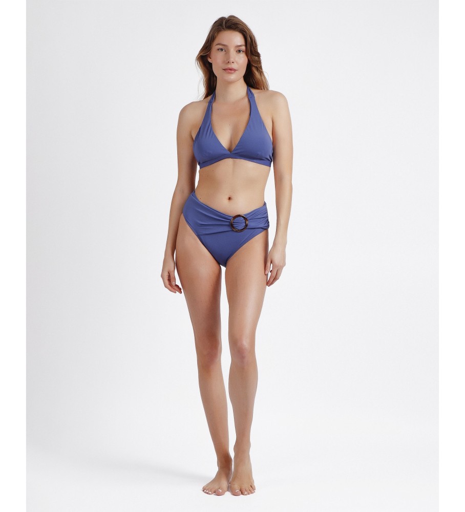 Biquíni Admas Halter Shell azul
