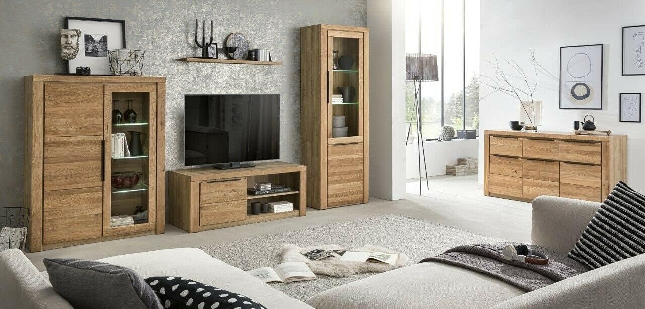 greta Sideboard Kommode Wildeiche geölt Teilmassiv Breite 108cm