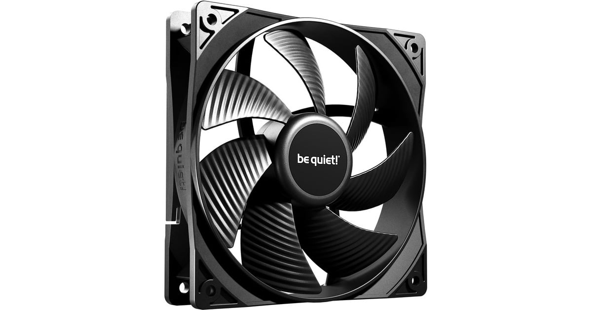 be quiet!Pure Wings 3 PWM case fan  (Zwart, 120 x 120 x 25 mm)