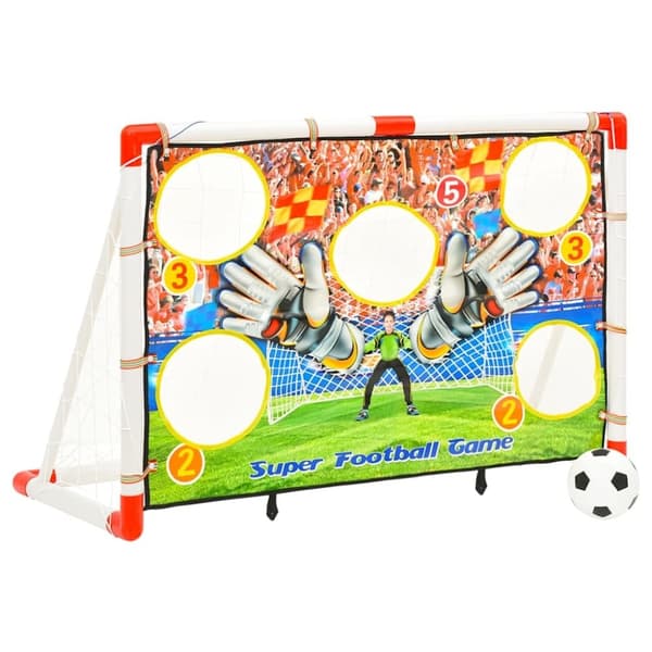 vidaXL Fotballmålsett for barn med målvegg 120x51x77,5 cm