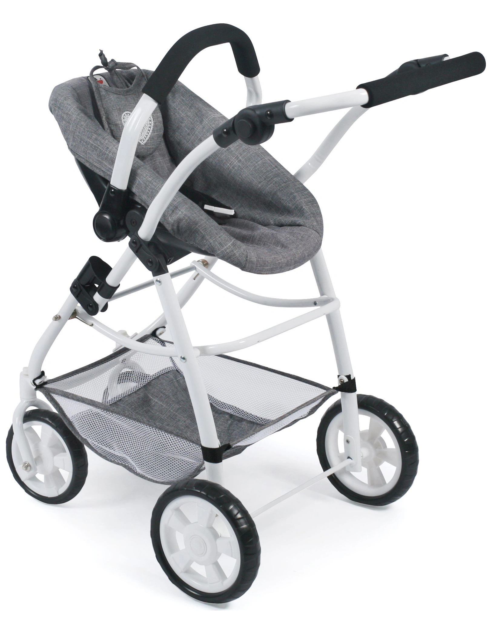 Kombi-Puppenwagen EMOTION ALL IN 3in1 in jeans grau