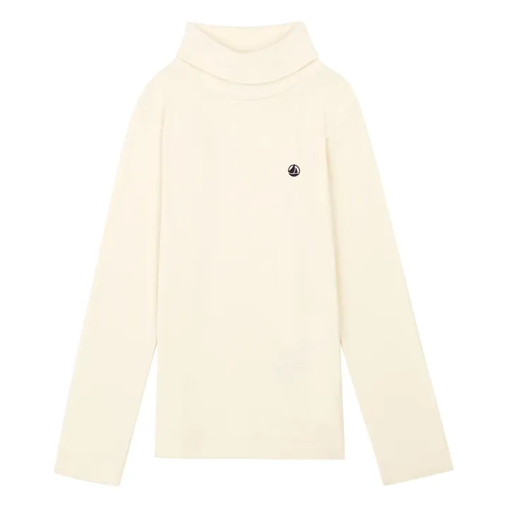 Petit Bateau Sous-Pull Coton Bio | Ecru
