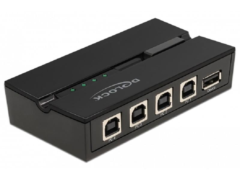 Delock USB-Switch 11493 Sharing-Switch für vier Computer