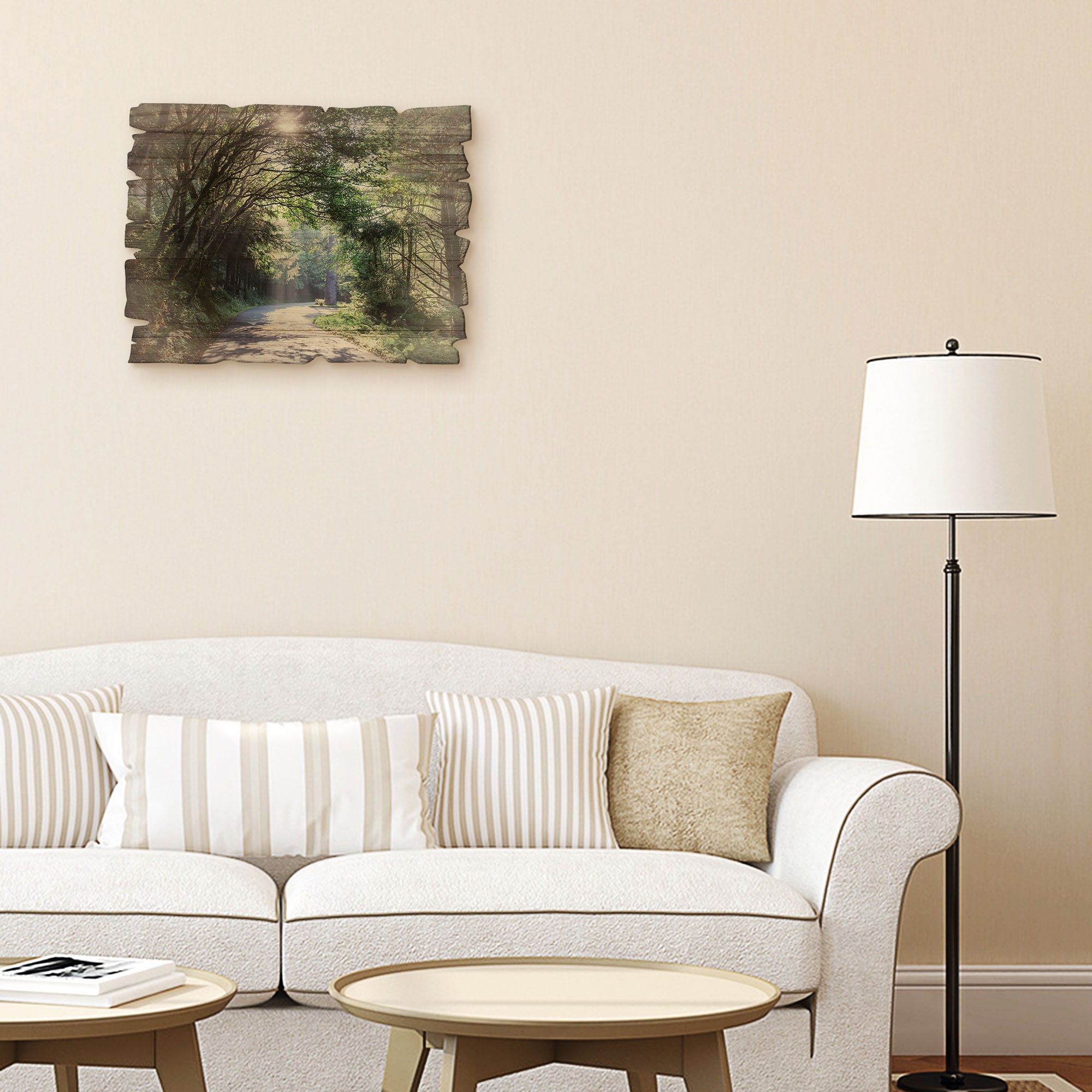 Artland Holzbild »Sonniger Wald« Baumbilder 1 Stk. tlg.