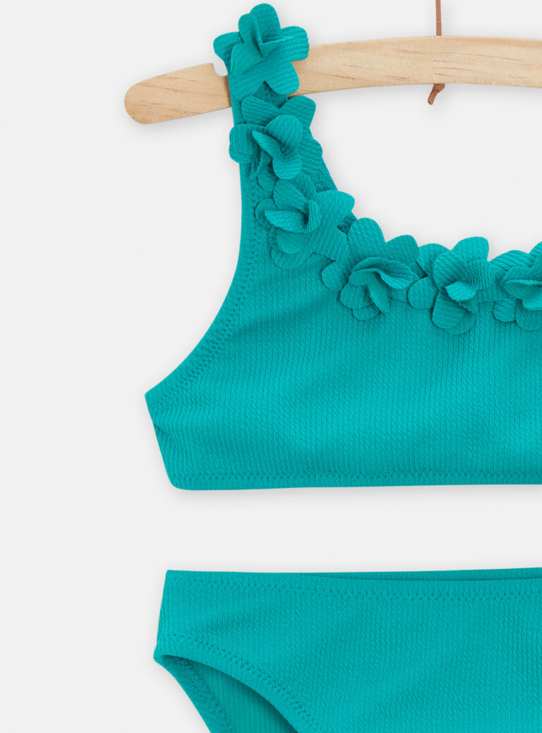 maillot de bain 2  pièces asymetrique pour fille