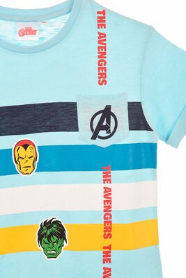 Marvel Avengers Classic T-skjorte, Light Blue