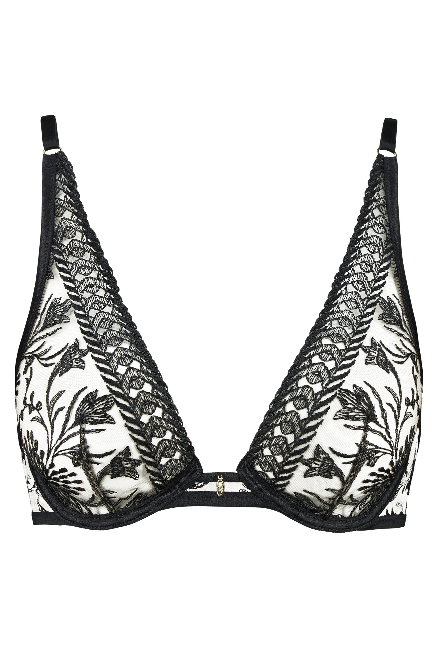 MAGNETIC SPELL - Soutien-gorge triangle avec armatures | Noir