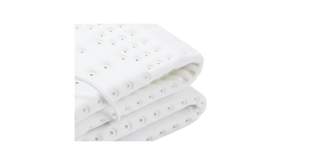 CrestaWellcare 1P Elektrische Deken Eco fleece warmtedeken  (Wit)