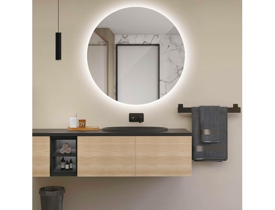 CRISTALED - Miroir de salle de bains lumineux éclairage intégré led rétr...
